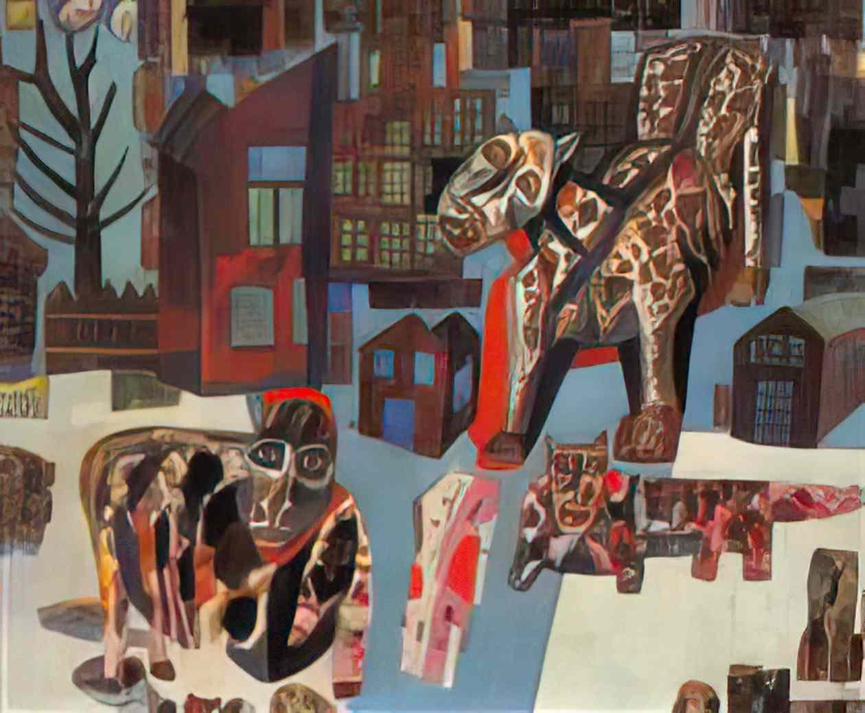 Pavel Filonov animals 1926 Art A4 Photo Print