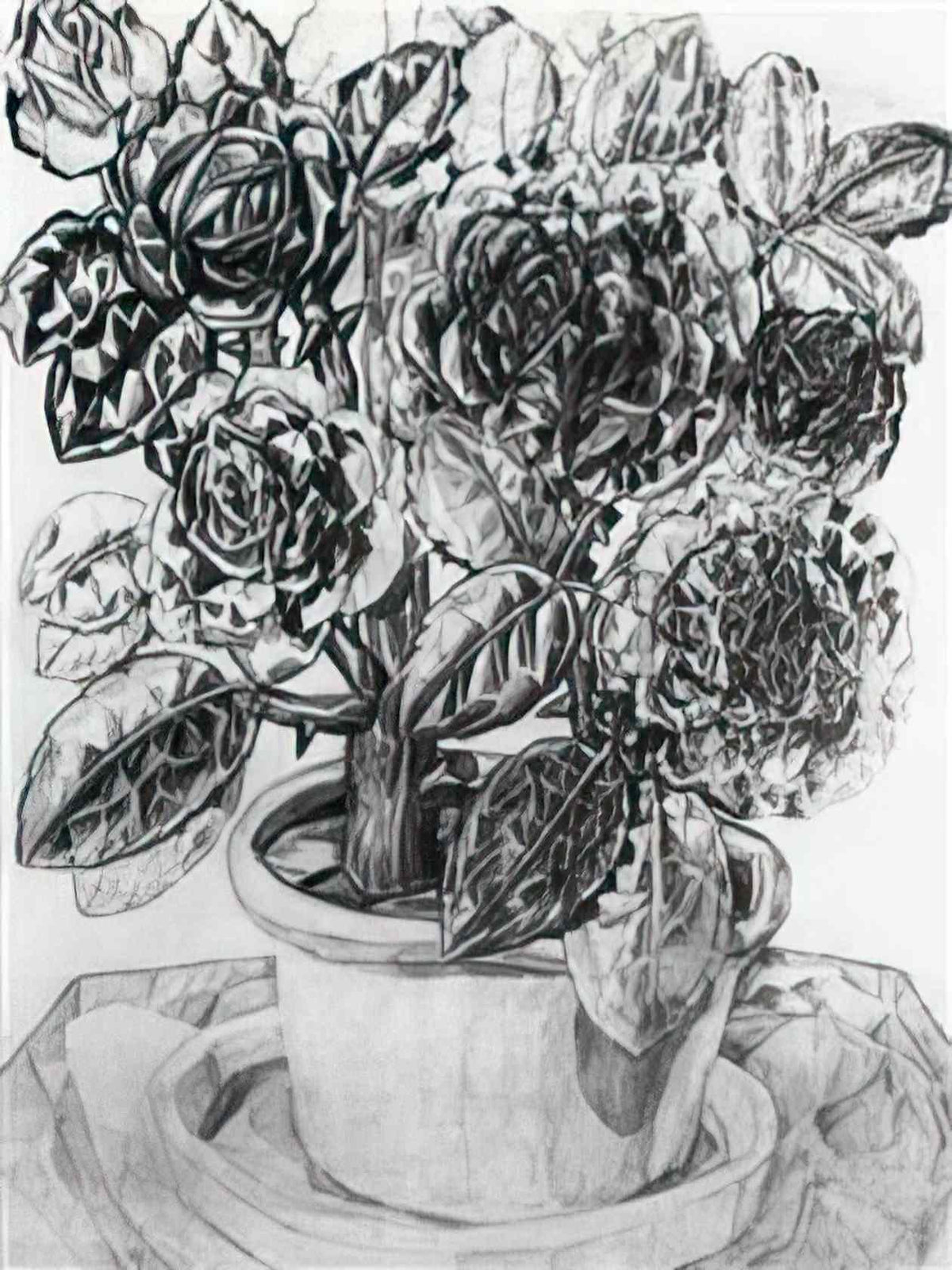 Pavel Filonov flowers 1913 Art A4 Photo Print