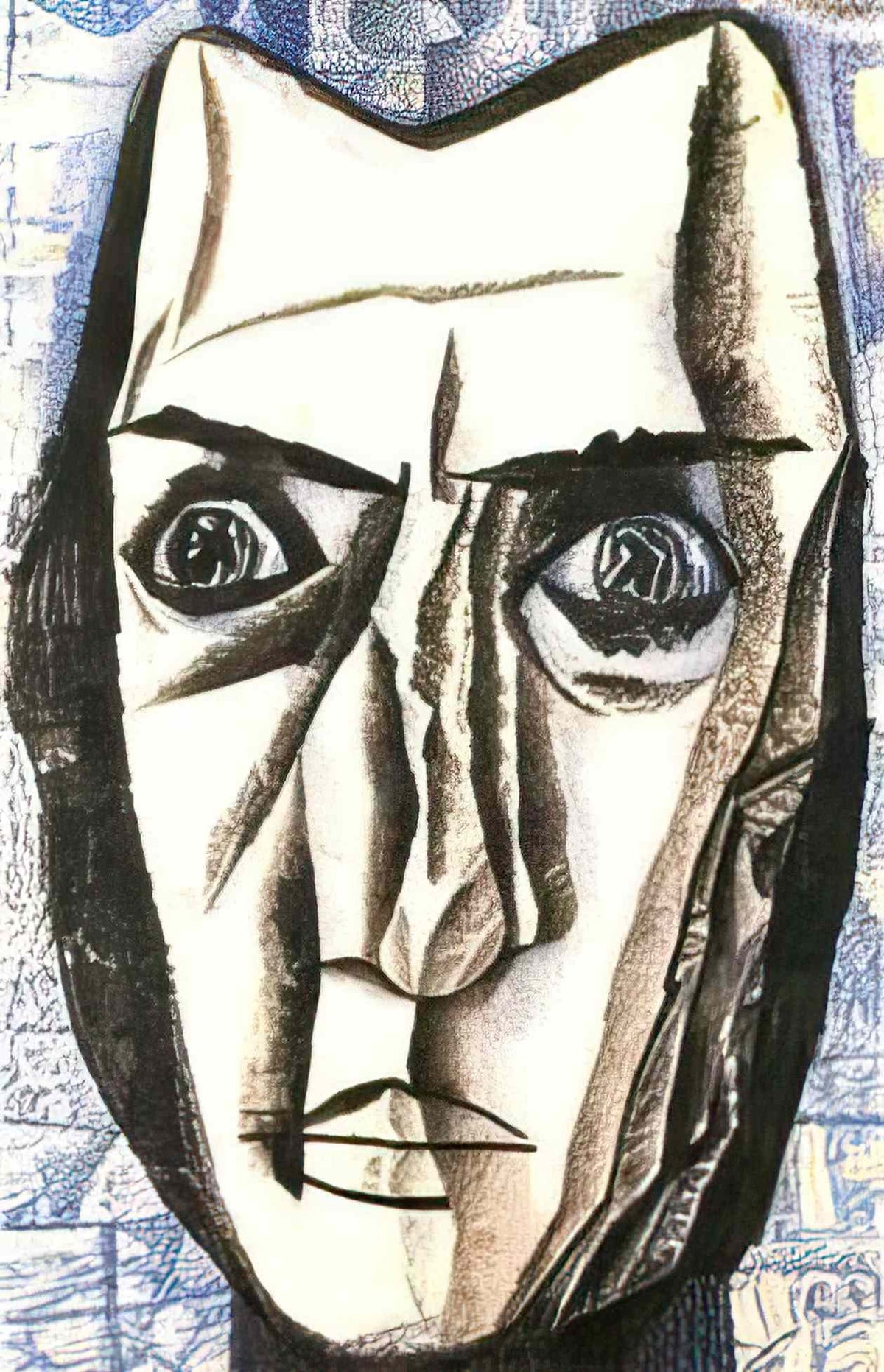Pavel Filonov head 1923 Art A4 Photo Print