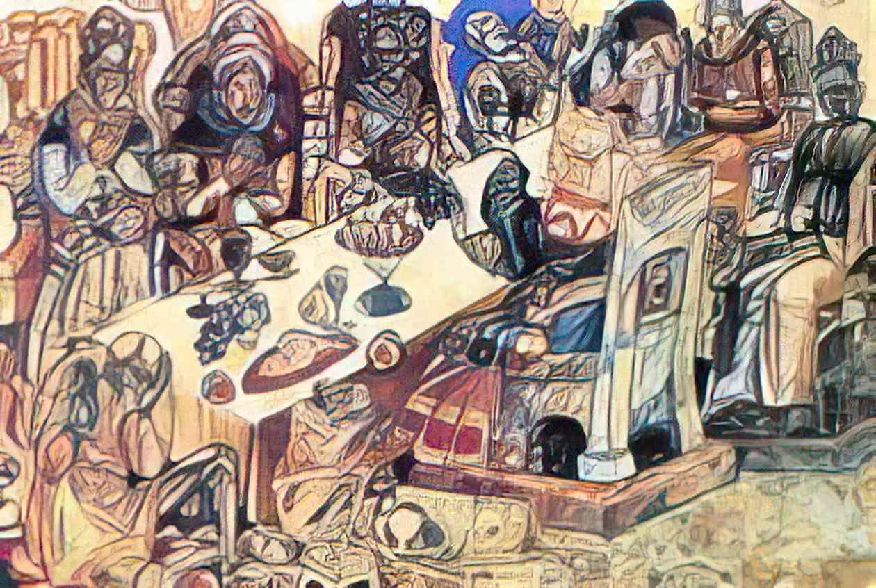 Pavel Filonov kings feast Art A4 Photo Print