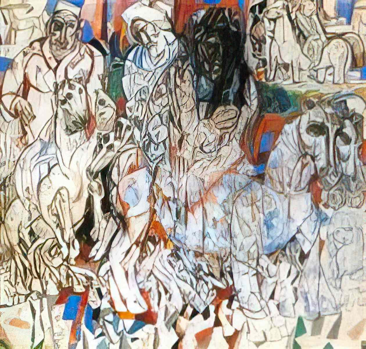 Pavel Filonov magi wise men 1914 Art A4 Photo Print
