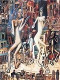 Pavel Filonov man and woman 1913 Art A4 Photo Print