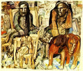 Pavel Filonov the dray men 1915 Art A4 Photo Print