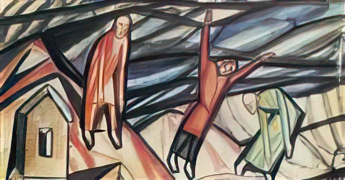 Pavel Filonov untitled three figures 1913 Art A4 Photo Print