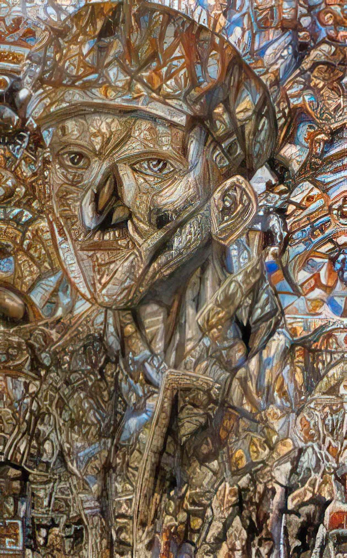 Pavel Filonov worker in a cap Art A4 Photo Print