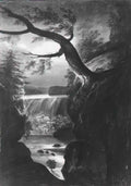 Pavel Svinyin niagara falls canadian side by moonlight Art A4 Photo Print