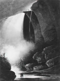Pavel Svinyin niagara falls table rock by moonlight Art A4 Photo Print