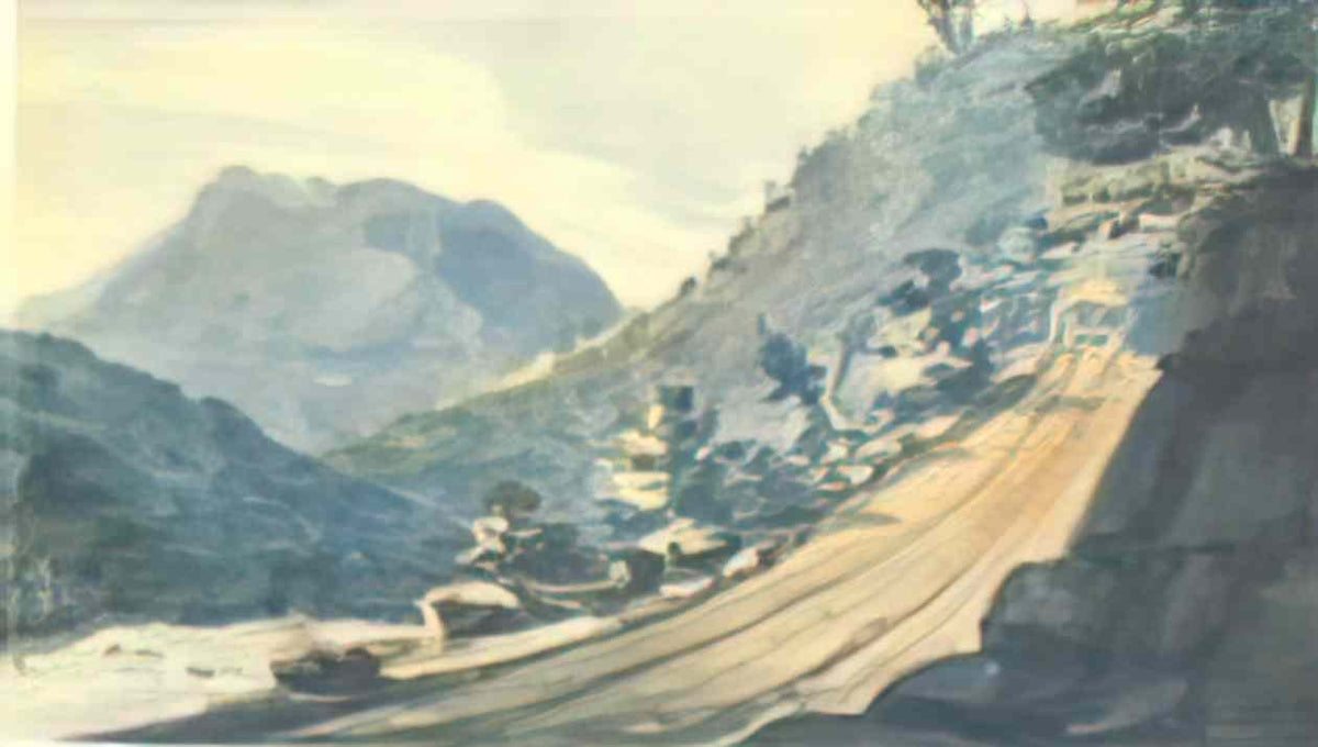 Pavel Svinyin the road in the mountains Art A4 Photo Print