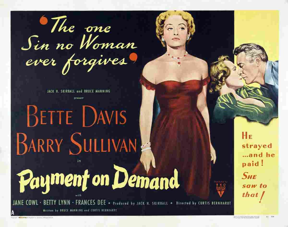 Payment on Demand 02  film star poster A4 Photo Print