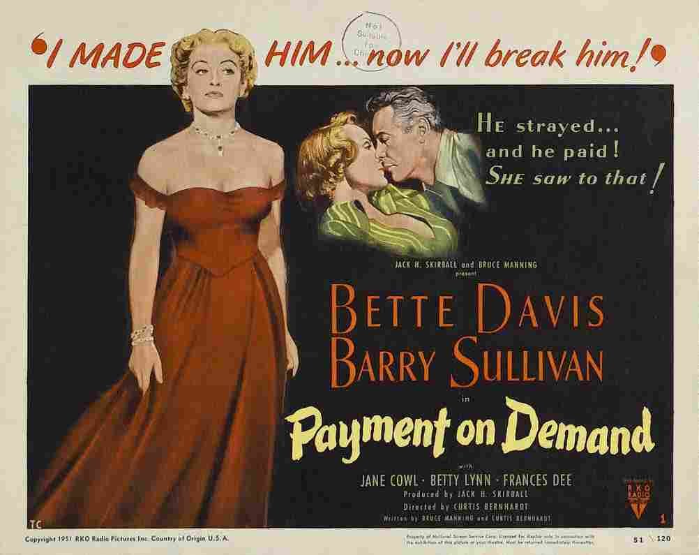 Payment on Demand 03  film star poster A4 Photo Print