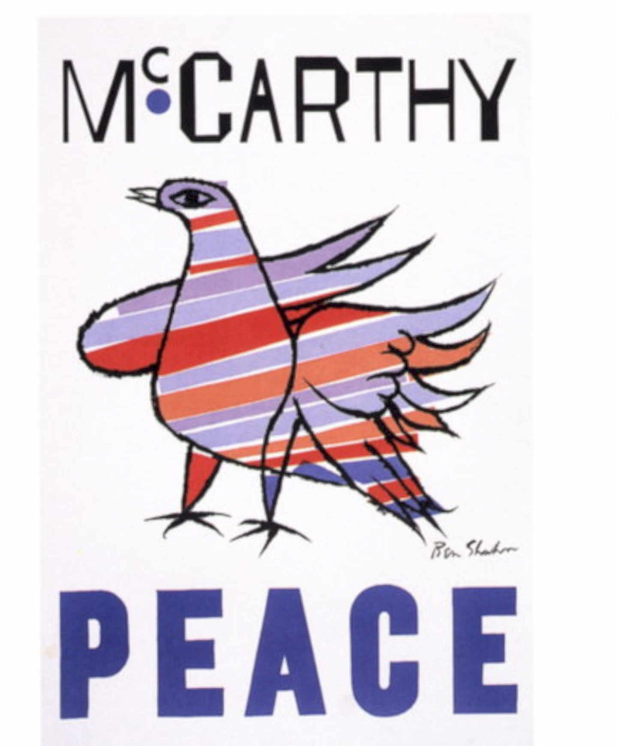 Peace Dove Shahn 1960s Vintage Retro Advert