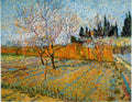 Peach Trees Van Gogh A4 Photo Print