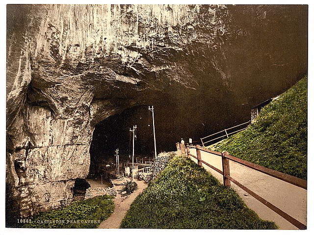 Peak Cavern Castleton Derbyshire Vintage A4 Photo Print