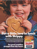 Peanut Butter Sandwich 1980s Vintage Retro Advert