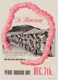 Pearl Harbor Memorial American World War II Advert Poster