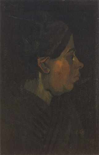 Peasant Head With Dark Cap Nuenen 1885 A4 Photo Print