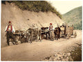 Peasant wagon Bosnia Vintage A4 Photo Print