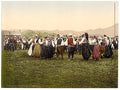 Peasants dancing Bosnia Vintage A4 Photo Print