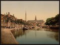 Peat Market and Great Church Haarlem Vintage A4 Photo Print