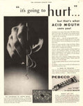 Pebeco Toothpaste Probe 1930s Vintage Retro Advert Poster