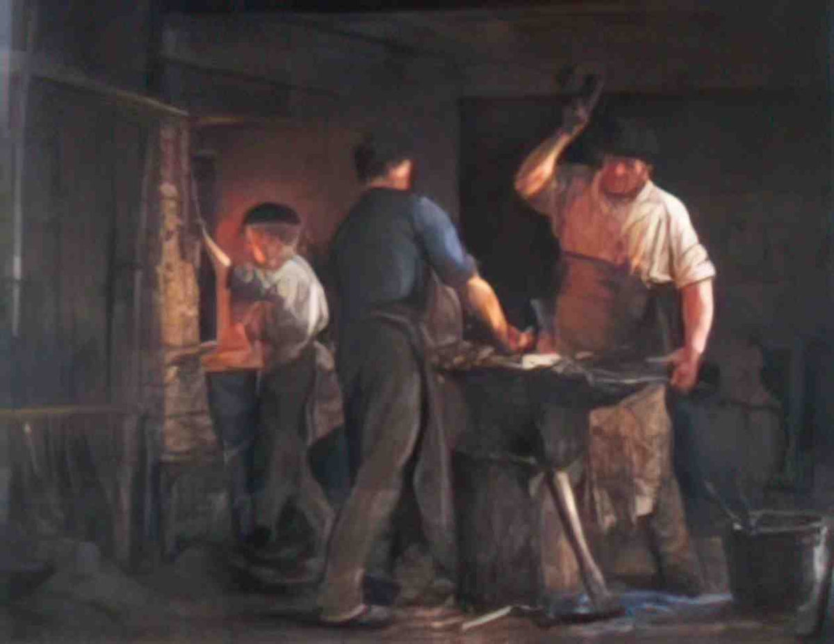 Peder Severin Kroyer blacksmith at hornbaek 1875 Art A4 Photo Print