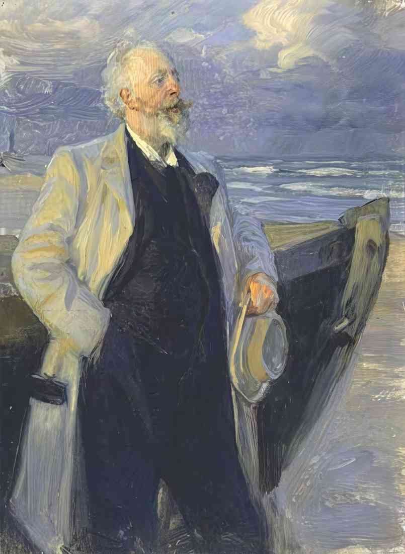 Peder Severin Kroyer holger drachman 1895 use A4 Photo Print
