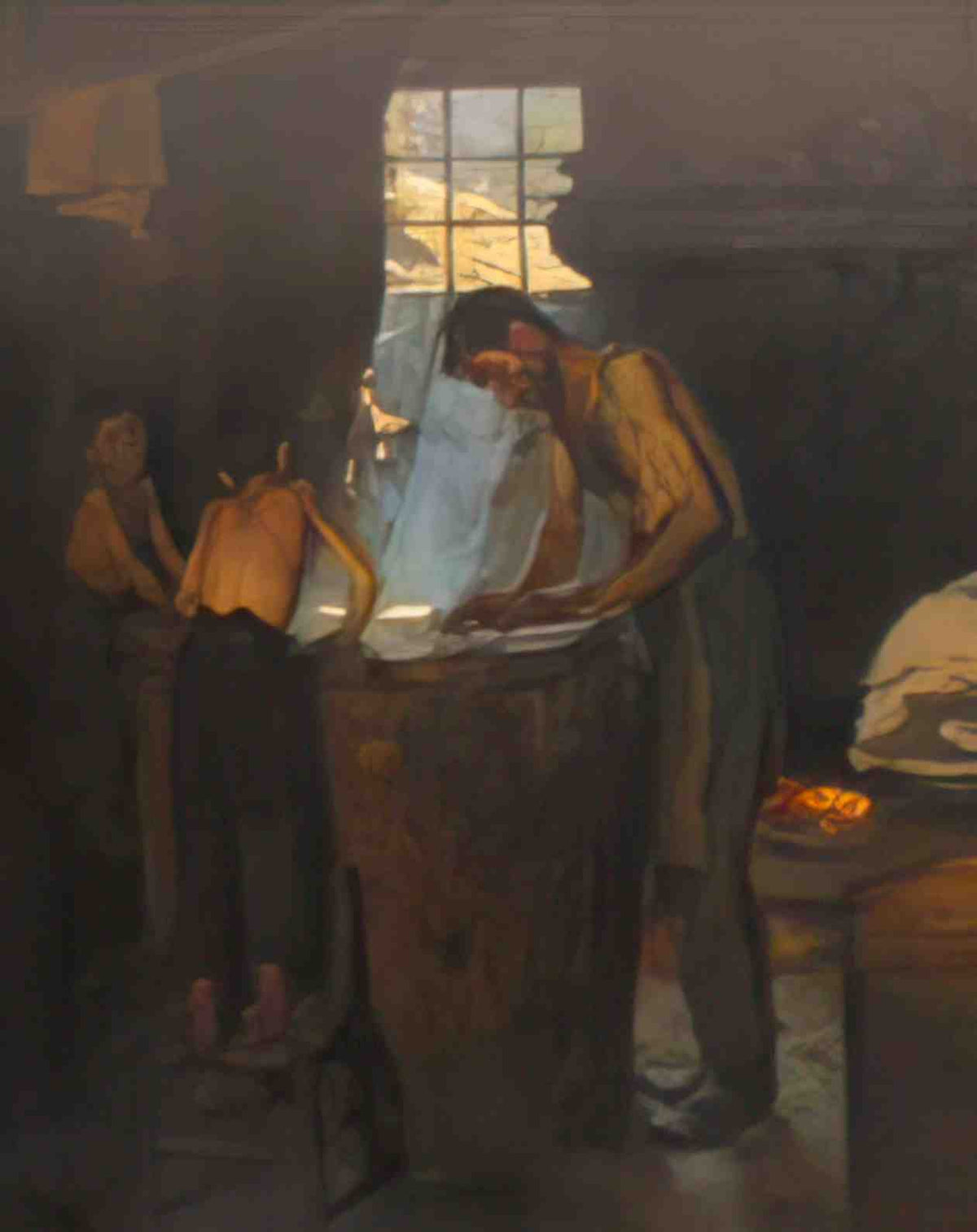Peder Severin Kroyer italian village workers making hats 1880 Art A4 Photo Print