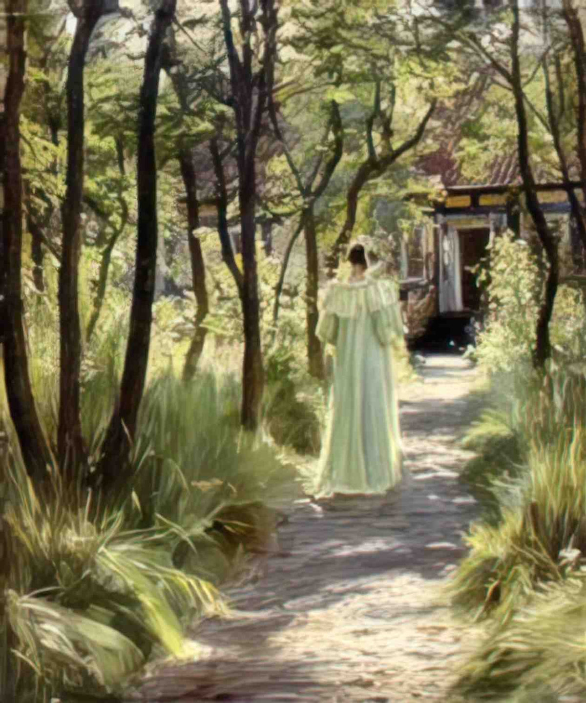 Peder Severin Kroyer marie in the garden 1895 Art A4 Photo Print