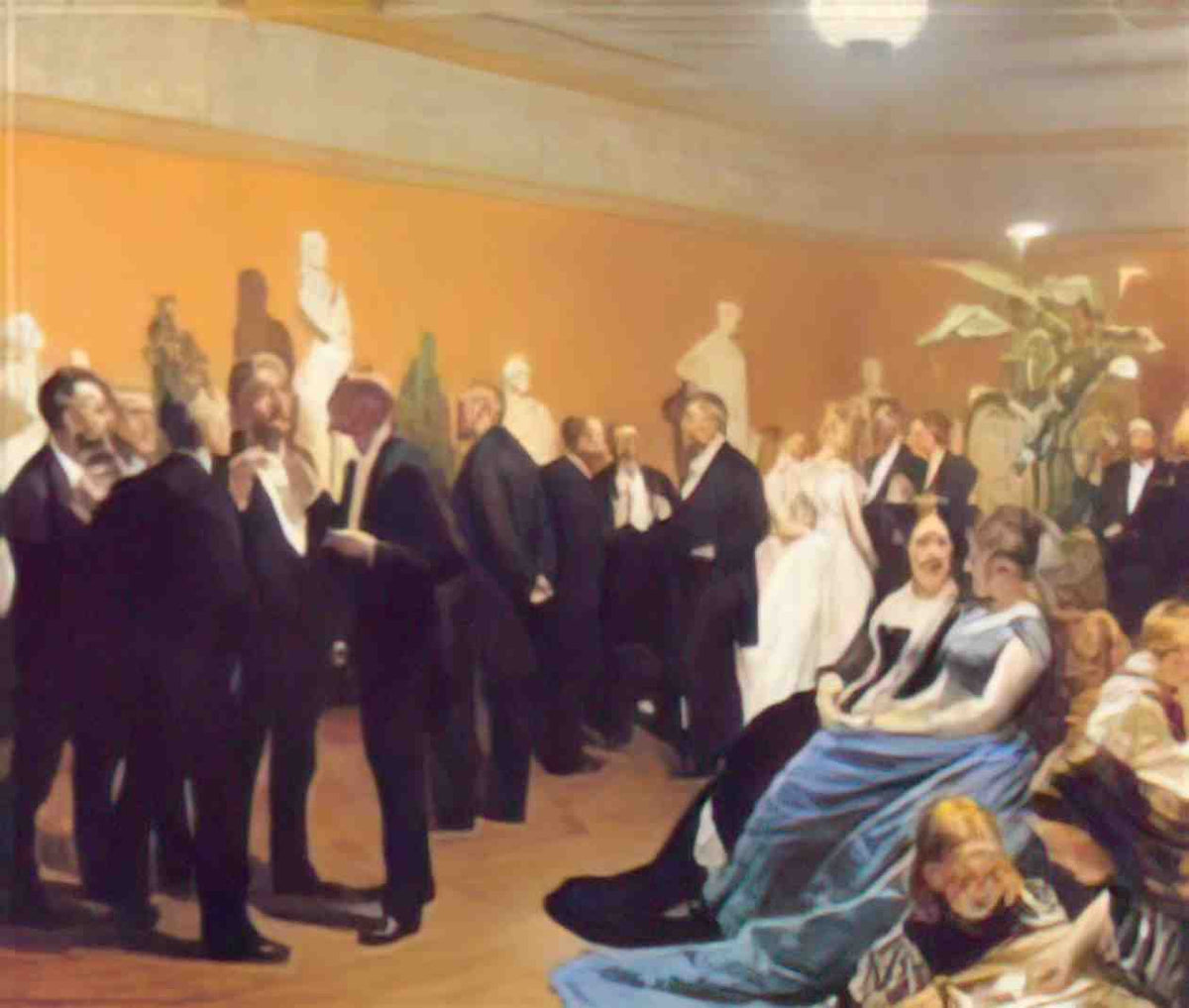Peder Severin Kroyer meeting at the museum 1888 Art A4 Photo Print
