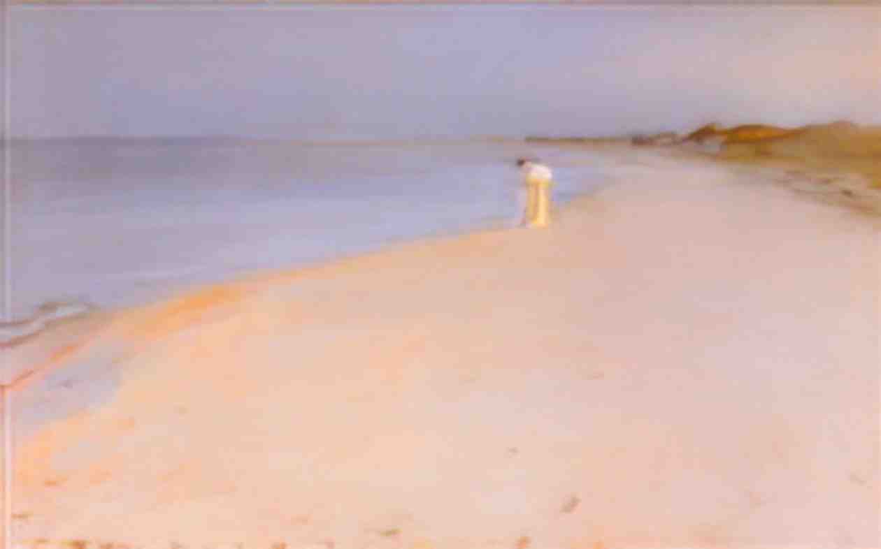 Peder Severin Kroyer summer evening on the beach 1893 Art A4 Photo Print