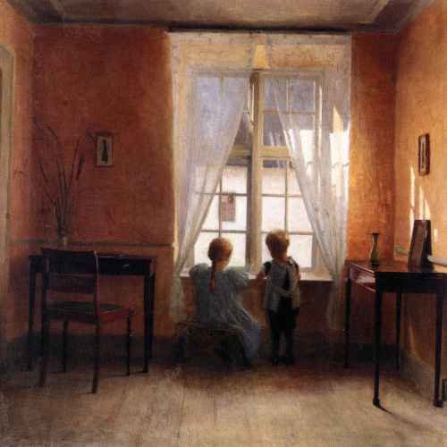 Peder Vilhelm Ilsted Ved Vinduet A the Window A4 Photo Print