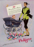 Pedigree Baby Carriage 1950s Vintage Retro Advert Poster