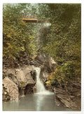 Peel Glen May Waterfall Isle of Man Vintage A4 Photo Print