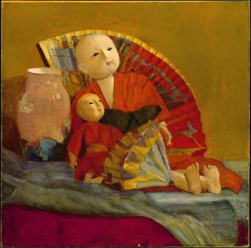 Peel Paul Japanese Dolls and Fan A4 Photo Print