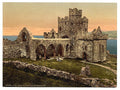 Peel St Germains Cathedral Isle of Man Vintage A4 Photo Print
