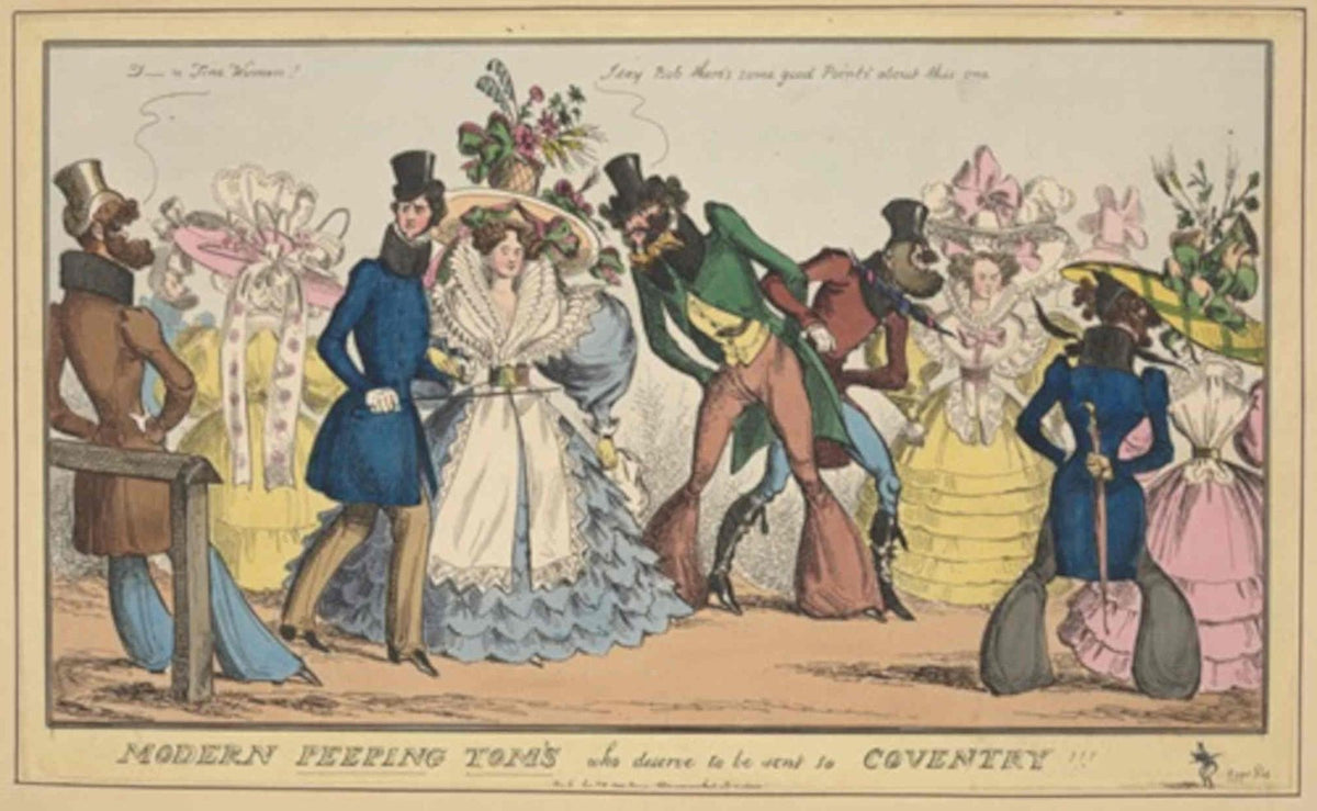 Peeping Toms Regency GB Cartoon Vintage Retro Advert Poster