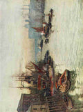 Peeps at Great Cities London 1911 Herbert Marshall 1841 1913 From Tower Bridge A4 Photo Print