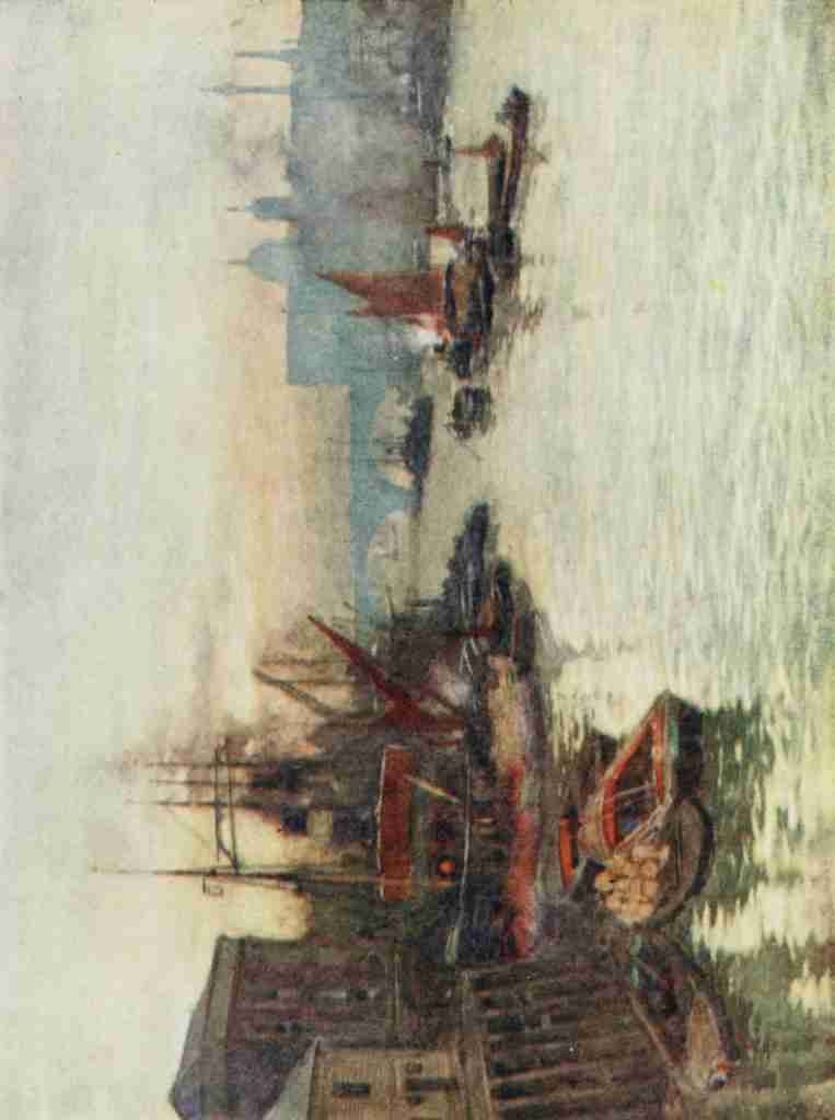 Peeps at Great Cities London 1911 Herbert Marshall 1841 1913 From Tower Bridge A4 Photo Print