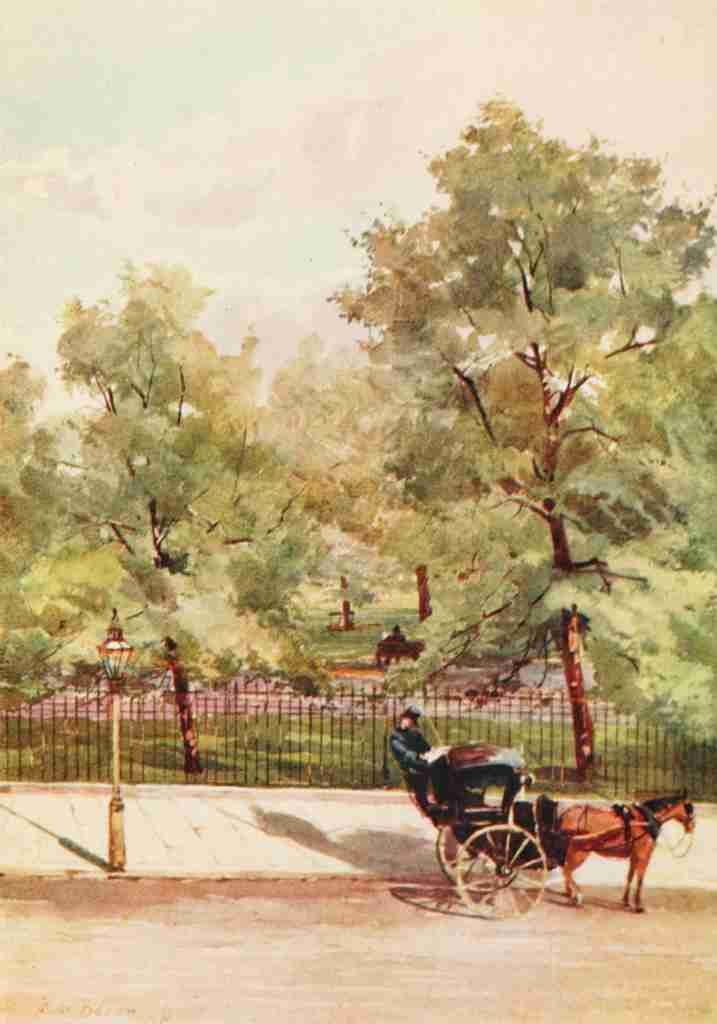 Peeps at Great Cities London 1911 Rose Barton 1856 1929 Green Park Piccadilly A4 Photo Print