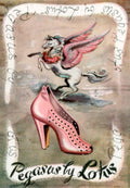 Pegasus Lotus Shoes 1940s Vintage Retro Advert Poster