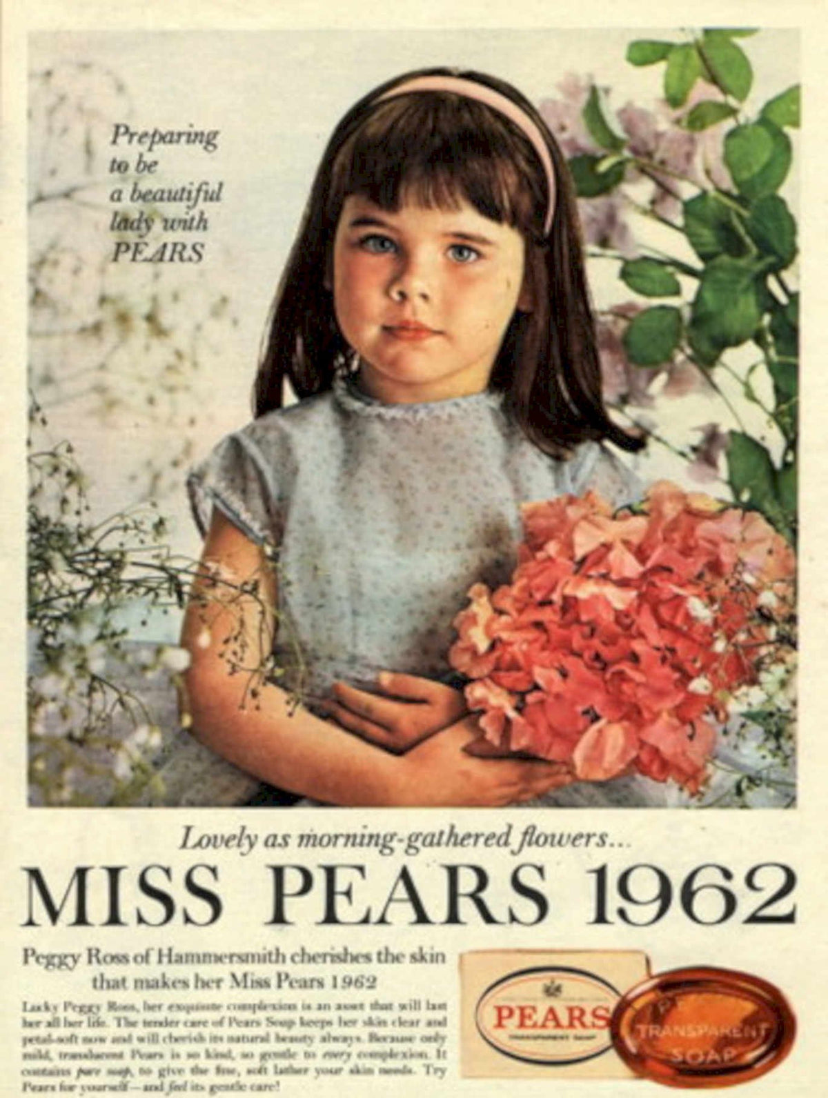 Peggie Roses 1962 1960s Vintage Retro Advert
