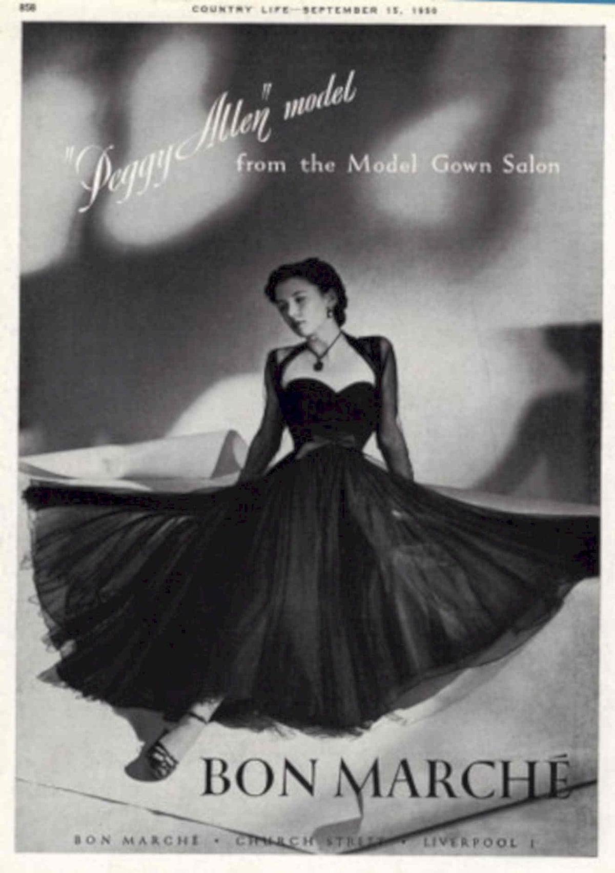 Peggy Allen Bon 1950s Vintage Retro Advert Poster