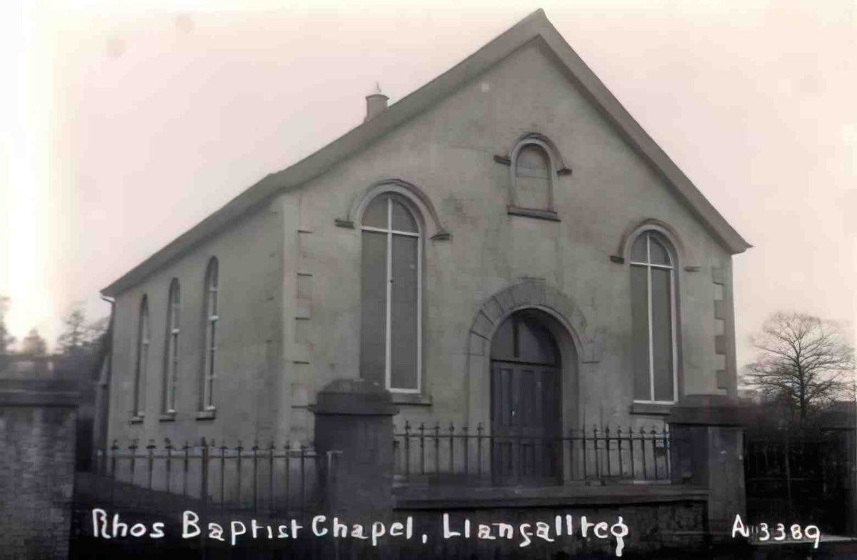 Pembrokeshire Llanfallteg Rhos Baptist Chapel 1950s Vintage A4 Photo Print