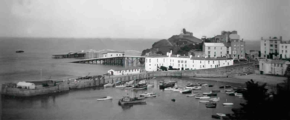 Pembrokeshire Tenby 1950 Vintage A4 Photo Print