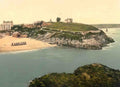 Pembrokeshire Tenby Castle Vintage A4 Photo Print