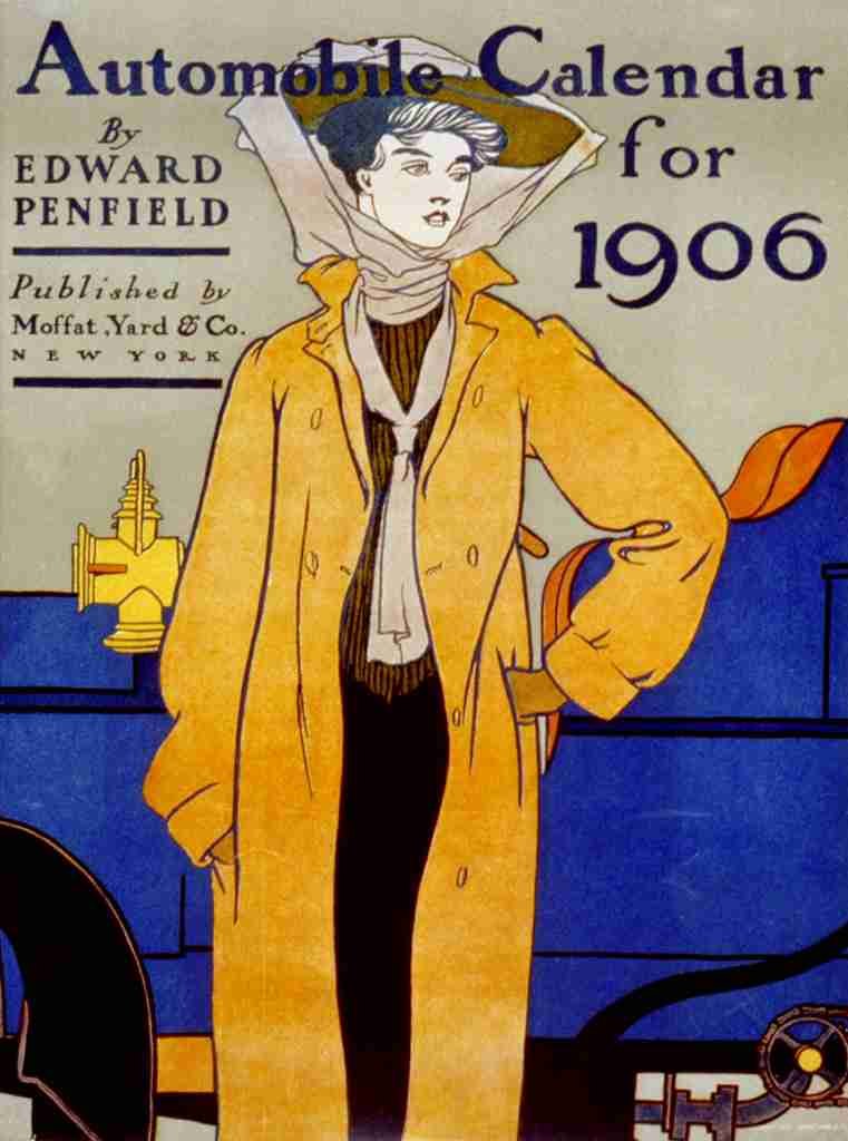Penfield Edward 1886 1925 Automobile Calendar for 1906 A4 Photo Print
