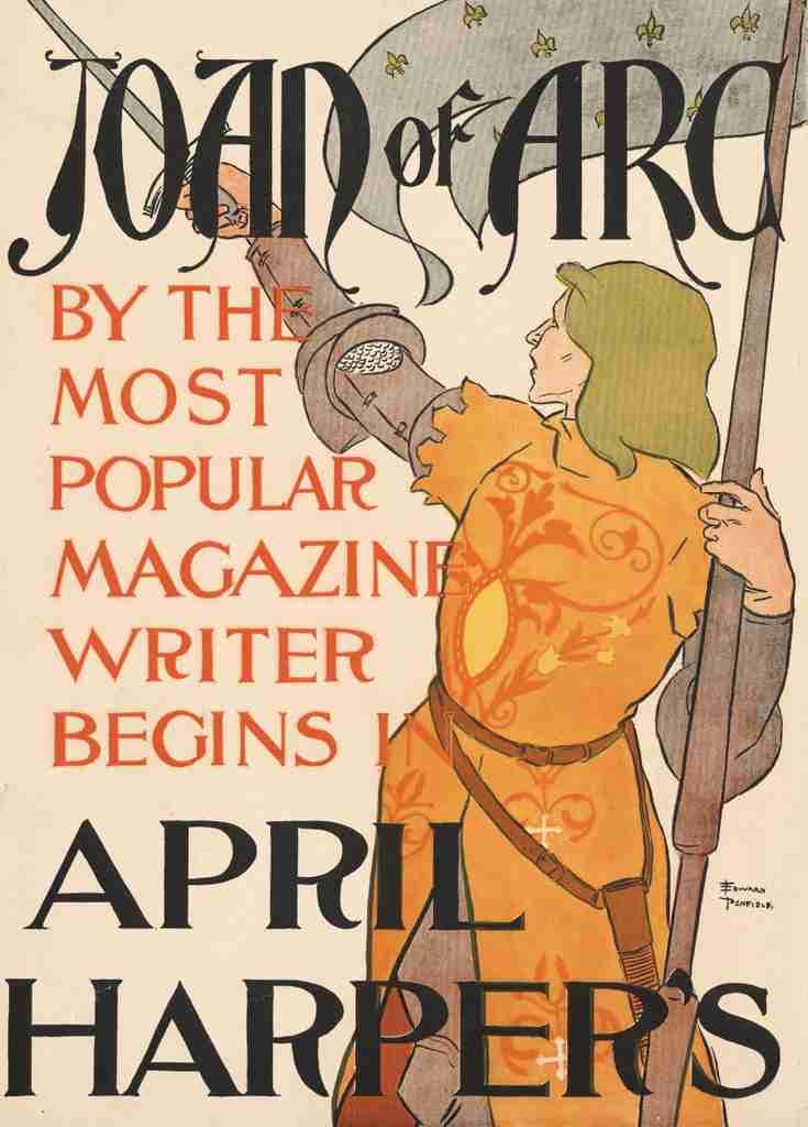 Penfield Edward 1886 1925 Harpers April 1895 A4 Photo Print