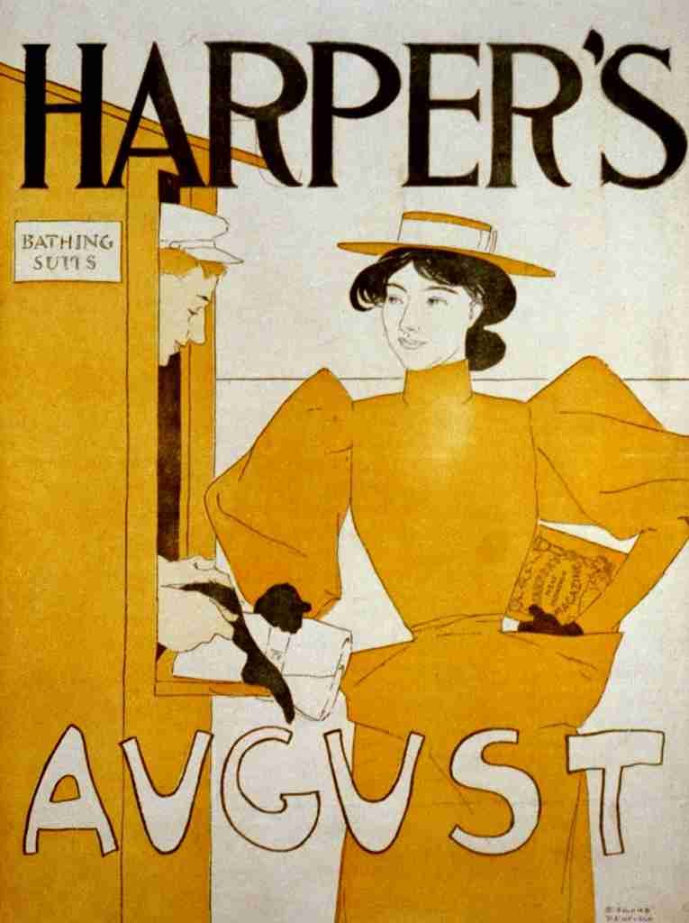 Penfield Edward 1886 1925 Harpers August 1895 A4 Photo Print