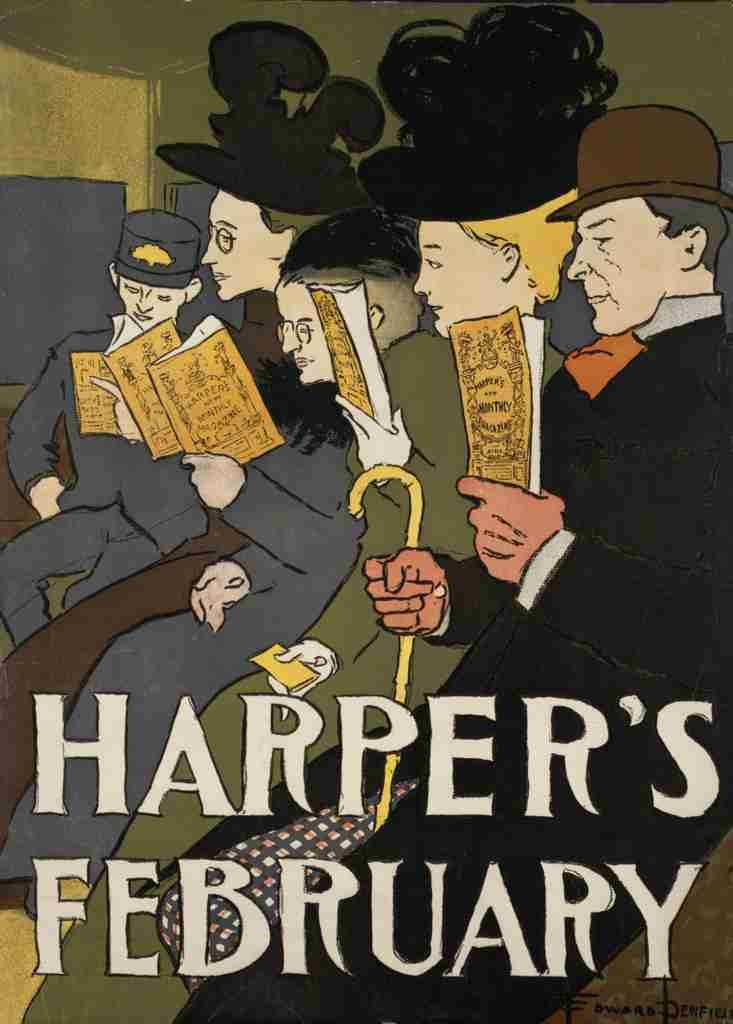 Penfield Edward 1886 1925 Harpers February 1897 A4 Photo Print