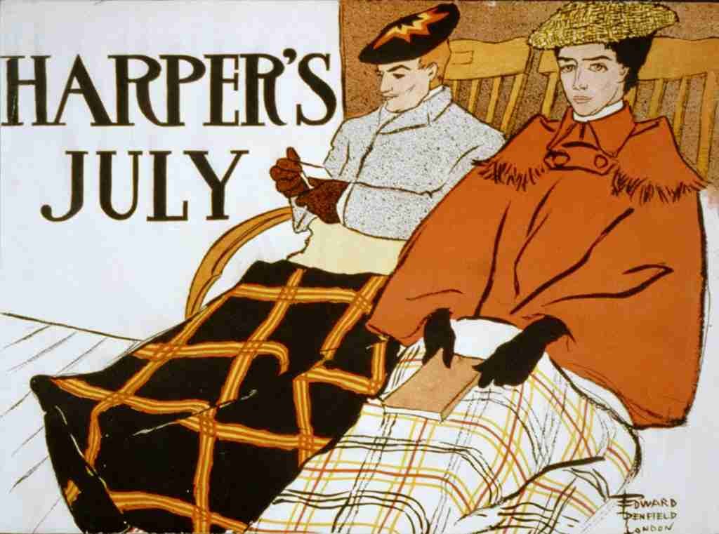 Penfield Edward 1886 1925 Harpers July 1897 A4 Photo Print